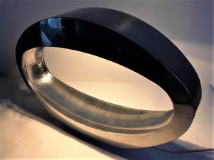 Curiosa - Design tafellamp met rvs/aluminium look merk Massive i.c.m. Philips kopen? Bied vanaf 1!
