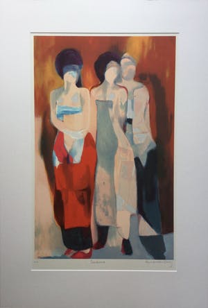 Hans van den Berg - Bordeaux | zeefdruk (Groot) - ingelijst kopen? Bied vanaf 75!