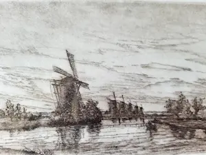 Jan van Rijsewijk - "Kinderdijk". kopen? Bied vanaf 55!