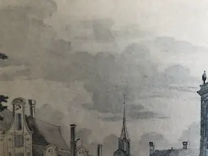 Willem Writs - Vue de la Tour de Jean Roon à Amsterdam du Cote du Cingle kopen? Bied vanaf 1!