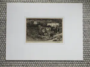 Willem de Zwart - Melkbocht - Ets kopen? Bied vanaf 65!