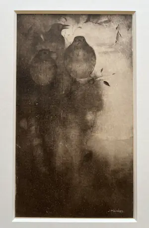 Jan Mankes - Originele Heliogravure Lijsters in Avondschemering 1923 kopen? Bied vanaf 110!