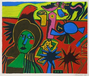 Corneille - Zeefdruk, Sentimental Journey - Ingelijst kopen? Bied vanaf 200!