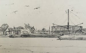 Cor Noltee - Tekening omgeving Dordrecht kopen? Bied vanaf 75!