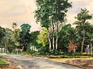 Clement Bezemer - zicht op Mastbos verkocht voor € 35!