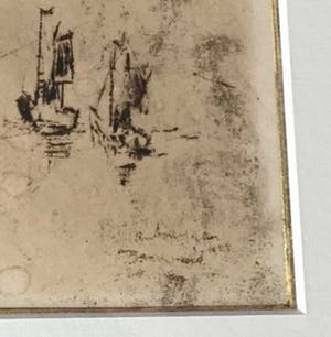 Anton Heyboer - c4265-5D, ets zeilbootjes kopen? Bied vanaf 150!