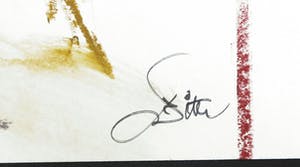 Franscz Witte - Gemengde techniek op papier, Liggend naakt kopen? Bied vanaf 1!