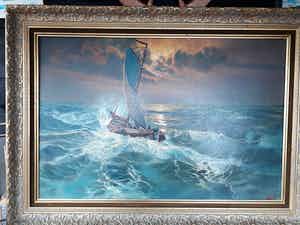 Lambertus de Jong - zeilschip op het Ijselmeer verkocht voor € 150!