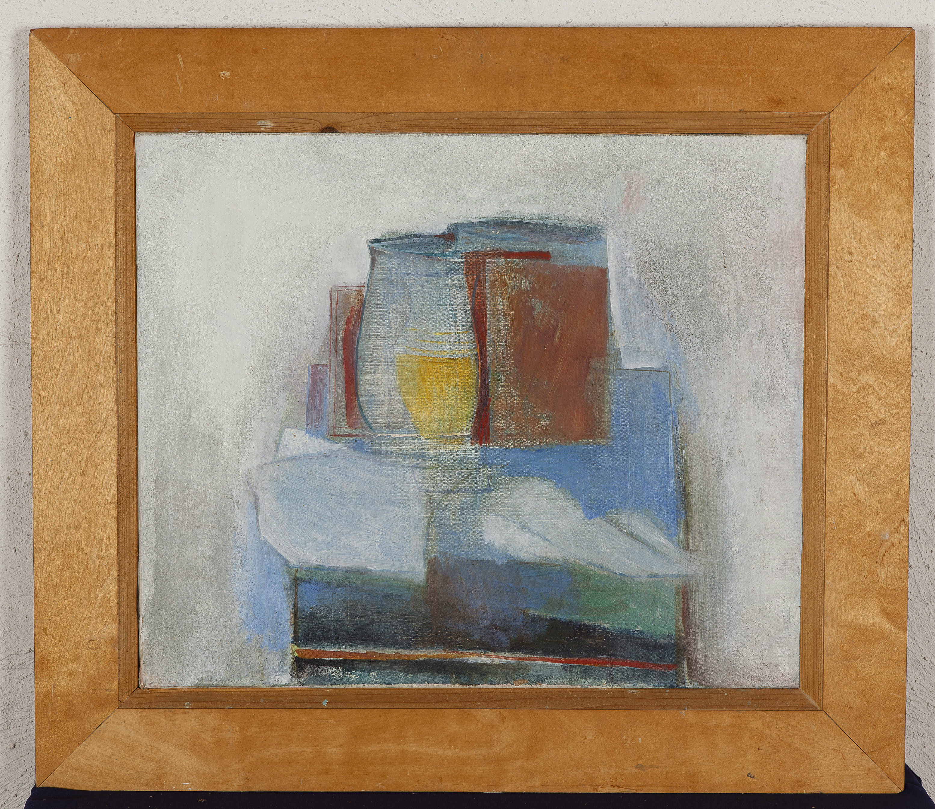 Guus de Ruiter - Stilleven - Olieverf en zand op doek - 1976 kopen? Bied vanaf 15!