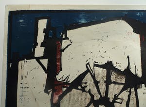 Fon Klement - Houtsnede, Watermolen – ingelijst – 1961 – oplage 24 kopen? Bied vanaf 75!