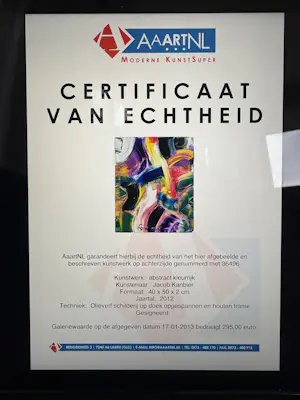 Jacob Kanbier - abstract kleurrijk - nr 36496 kopen? Bied vanaf 90!