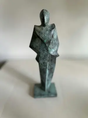 Jan Vermaat - Bronzen sculpturen man en vrouw kopen? Bied vanaf 600!