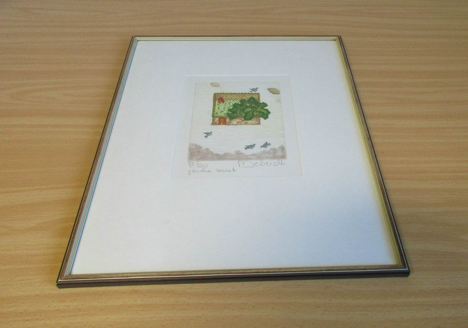 Francoise Deberdt - Stillleben Jardin secret - Geheimer Garten - kopen? Bied vanaf 60!