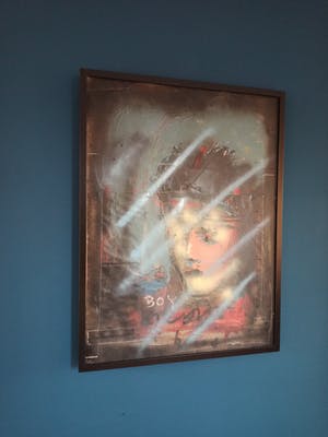 Herman Brood - Boy George, origineel schilderij kopen? Bied vanaf 995!