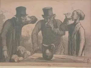 AcheterHonore Daumier - Physiologie du buveurs Drinkende mensen? Enchérissez de 100!