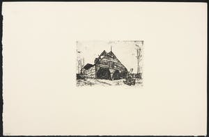 Fred Bervoets - Ets, Vervallen schuur kopen? Bied vanaf 50!