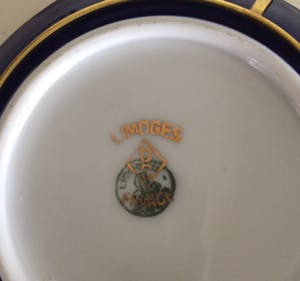 Royal Limoges - Kobalt-blauw wandbordjes 2 stuks kopen? Bied vanaf 1!