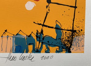 Theo Koster - kleurenzeefdruk - 'Connection' - 2000 kopen? Bied vanaf 50!