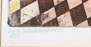 Jan Leenknegt - Ingekleurde ets 'In de zulzekestraat nr 11' kopen? Bied vanaf 100!