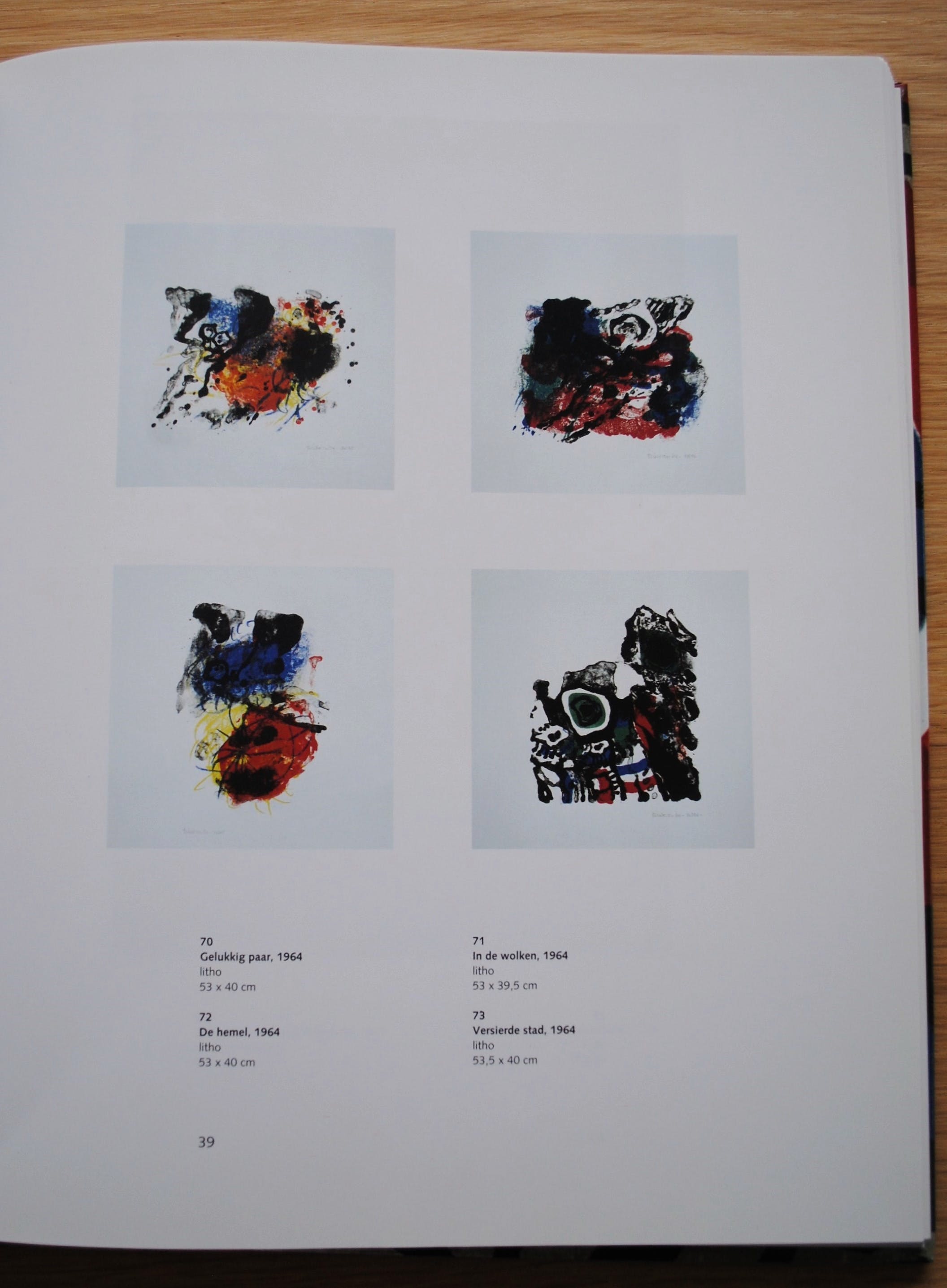 Jef Diederen - Vroege kleurenlitho uit 1964 - kleine oplage - ingelijst kopen? Bied vanaf 175!