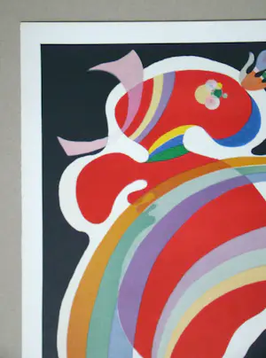Wassily Kandinsky - De Rode Vorm - 1969 - Originele lithografie - Mourlot kopen? Bied vanaf 100!