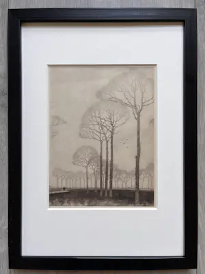 Jan Mankes - Originele Heliogravure Bomenrij 1923 kaufen? Bieten Sie von 175!
