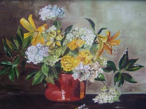 Niet of onleesbaar gesigneerd - Bloemstilleven. kopen? Bied vanaf 10!