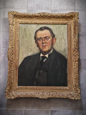 Piet van Wijngaerdt - Groot olieverf "portret van een jonge Piet Boendermaker" - gesigneerd kopen? Bied vanaf 73!