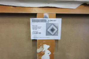 Peter Thijs - Acryl op doek, Marmeren vierkant (Groot) kopen? Bied vanaf 100!