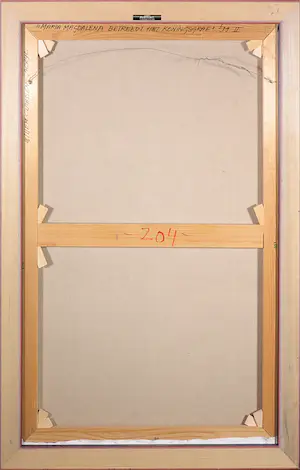 Willem Claassen - Acryl op doek, Maria Magdalena betreed het Koningsgraf - Ingelijst (Groot!) kopen? Bied vanaf 50!