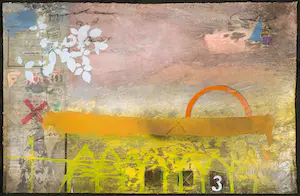 Theo Koster - Zeefdruk en collage, Zonder titel kopen? Bied vanaf 1!