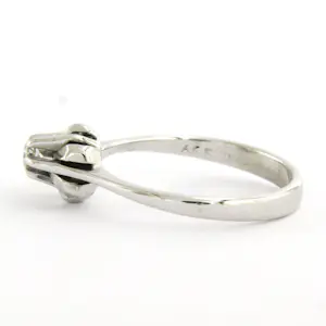 18k gouden solitair ring met briljant geslepen diamant tot. 0.03ct – F/G - VS/SI kopen? Bied vanaf 240!