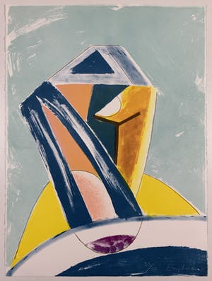 Martin Engelman - Grote kleurenlitho - zonder titel - 1988 (Kleine oplage) kopen? Bied vanaf 60!