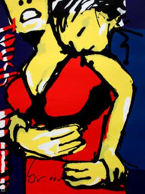 Herman Brood - Grote zeefdruk: Tough Bump verkocht voor € 499!