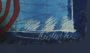 Theo Koster - Zeefdruk en collage, Zonder titel - Ingelijst kopen? Bied vanaf 35!