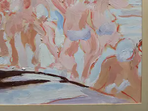 Quintus Jan Telting - Mensen aan het strand. kopen? Bied vanaf 399!