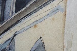 Paul Bodifee - Exterieur van een kerk in een landschap. kopen? Bied vanaf 150!