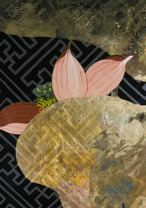 Niet of onleesbaar gesigneerd - Vier beschilderde decoratieve Chinese (lak)wandpanelen kopen? Bied vanaf 1!