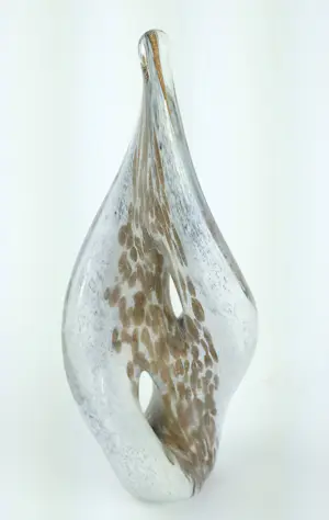 Niet of onleesbaar gesigneerd - Abstract glazen sculptuur kopen? Bied vanaf 1!