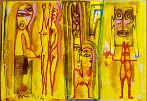 Jan Nieuwenhuijs - SCHILDERIJ COBRA SCHILDER JAN NIEUWENHUYS 1969 verkocht voor € 400!