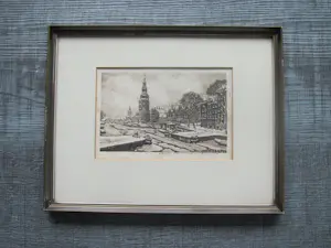 Cornelis Brandenburg - de Oude Schans in Amsterdam in de winter kopen? Bied vanaf 50!