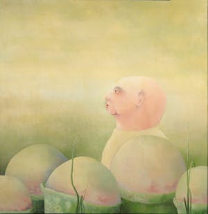 Frans Nicolai - Acryl op doek, Zonder titel - Ingelijst kopen? Bied vanaf 100!