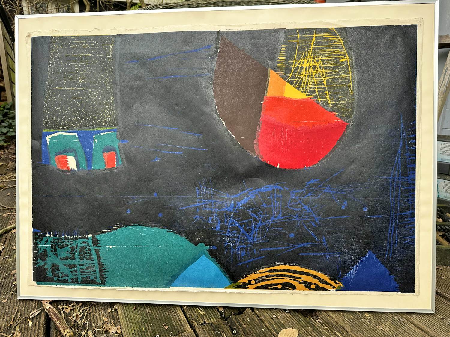 Guillaume Le Roy - Abstracte compositie verkocht voor € 50!