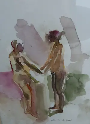 Otto B. de Kat - Onbekend. Een naakte man en vrouw kopen? Bied vanaf 175!