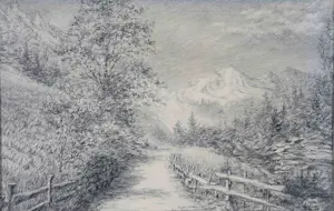 Sebo Detmers - Alpenlandschap kopen? Bied vanaf 75!
