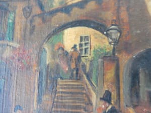 Niet of onleesbaar gesigneerd - straatje / binnenplaats kopen? Bied vanaf 1!