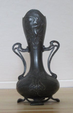 WMF - Art Nouveau verzilverd tinnen vaasje kopen? Bied vanaf 32!
