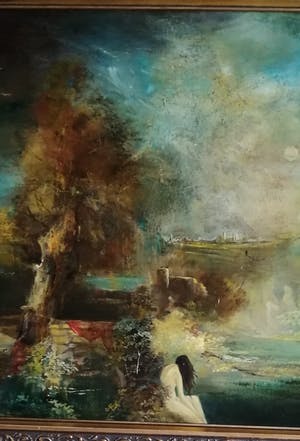 Harry Balm - Naakt in surrealistisch landschap kopen? Bied vanaf 120!