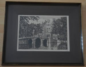 Niet of onleesbaar gesigneerd - Amsterdam / Heerengracht vs Leidschegracht. kopen? Bied vanaf 1!