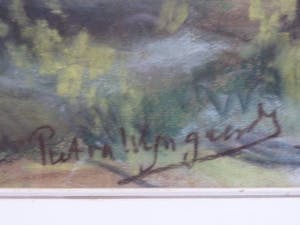 Piet van Wijngaerdt - Pastel tekening "Hooge Veluwe" 1959 kopen? Bied vanaf 160!
